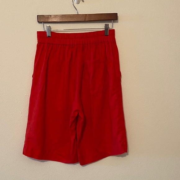 New Flax Red High-Waisted Shorts - Picture 3 of 7